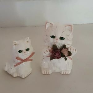 NRMA 2 Vintage Cat Figurines
